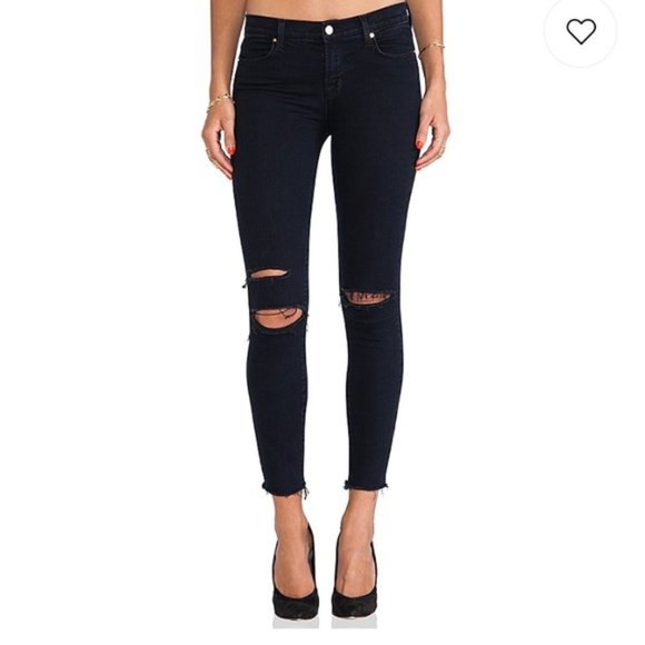 J Brand Denim - J brand cropped skinny blue mercy